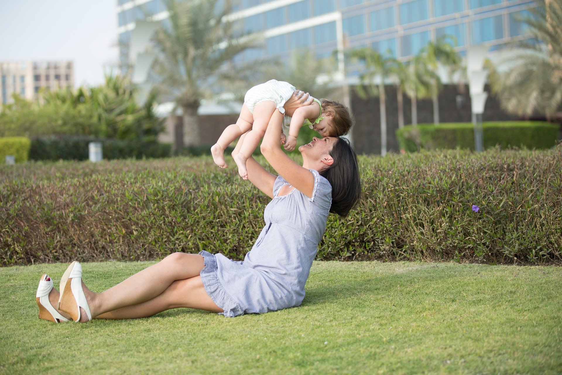 family solicitors - Mother and baby having fun